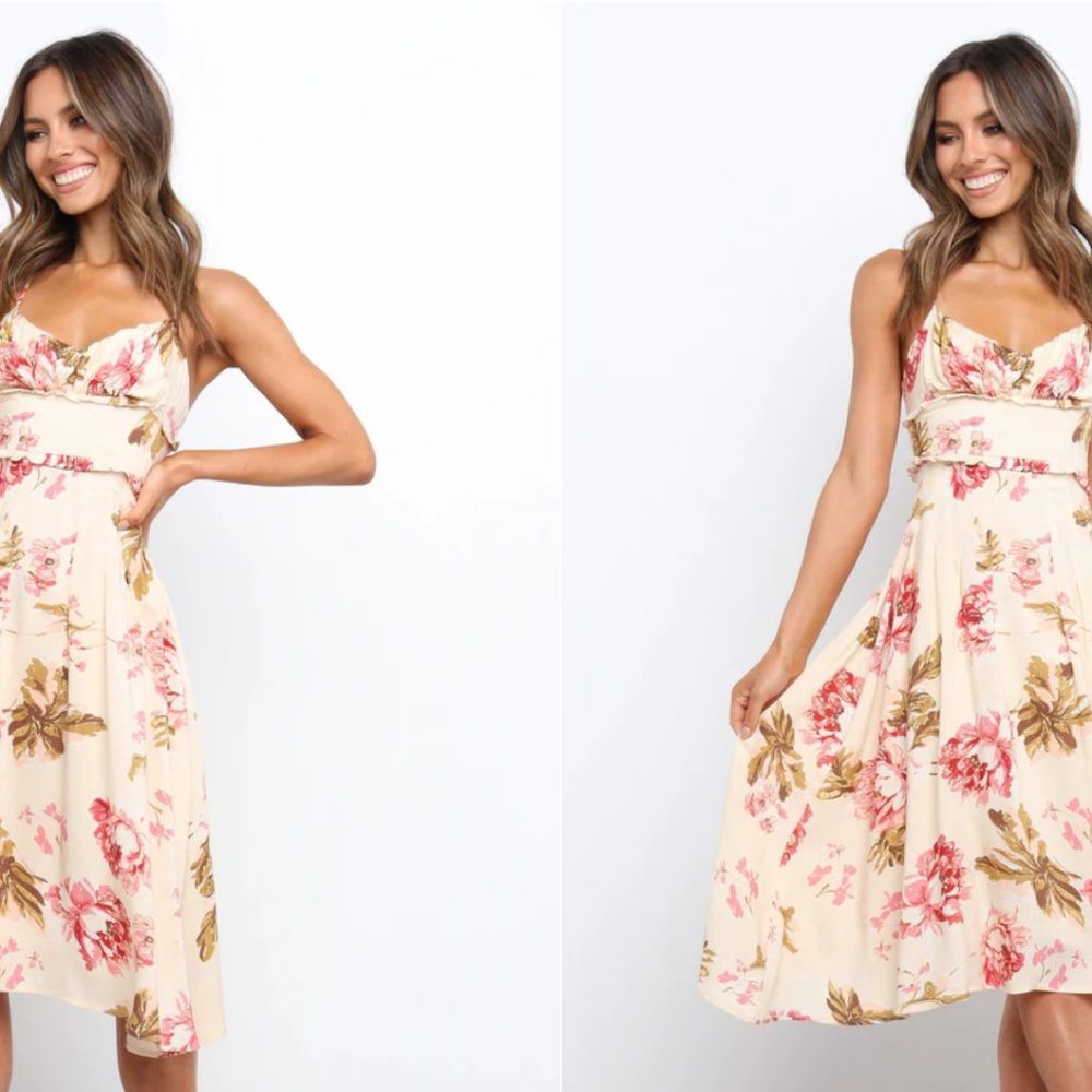 Petal & Pup Fyrsil Dress, cream, size 4 (**New w/ tags**)